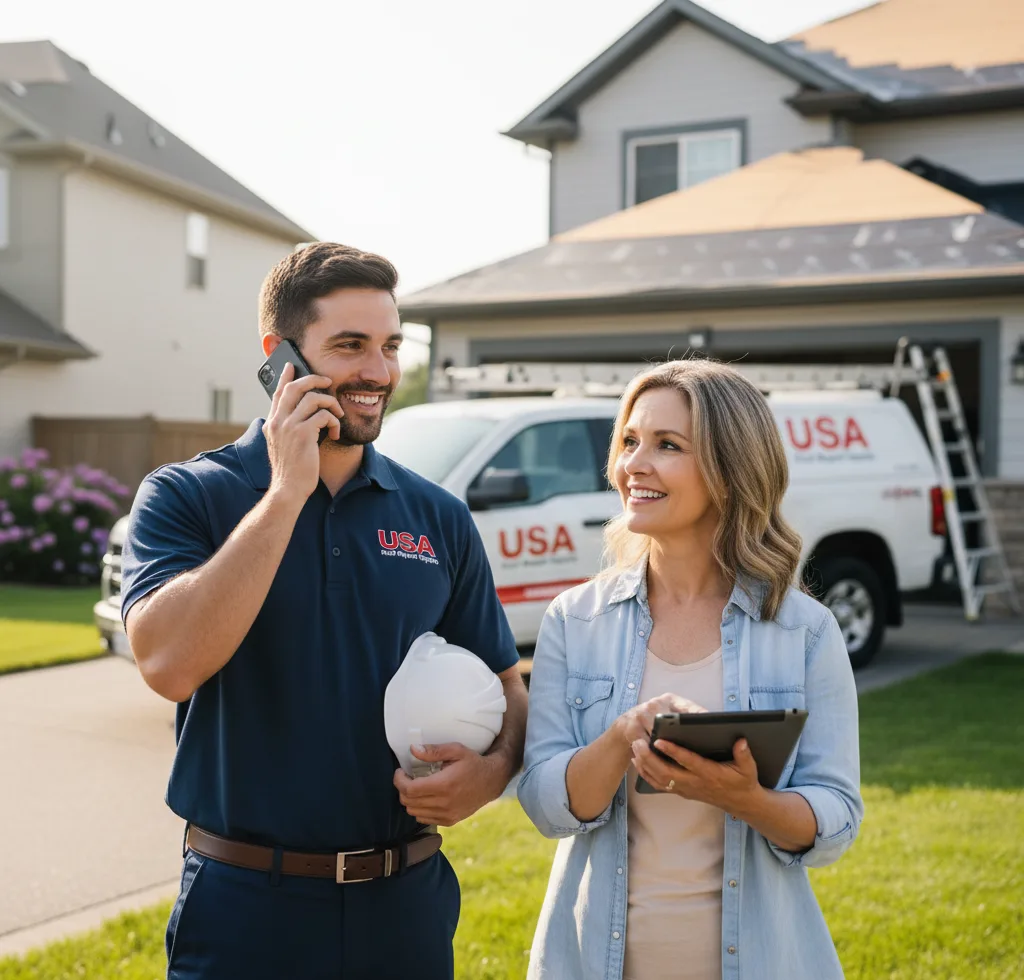 USA Roof Repair Experts customer support in Uhrichsville